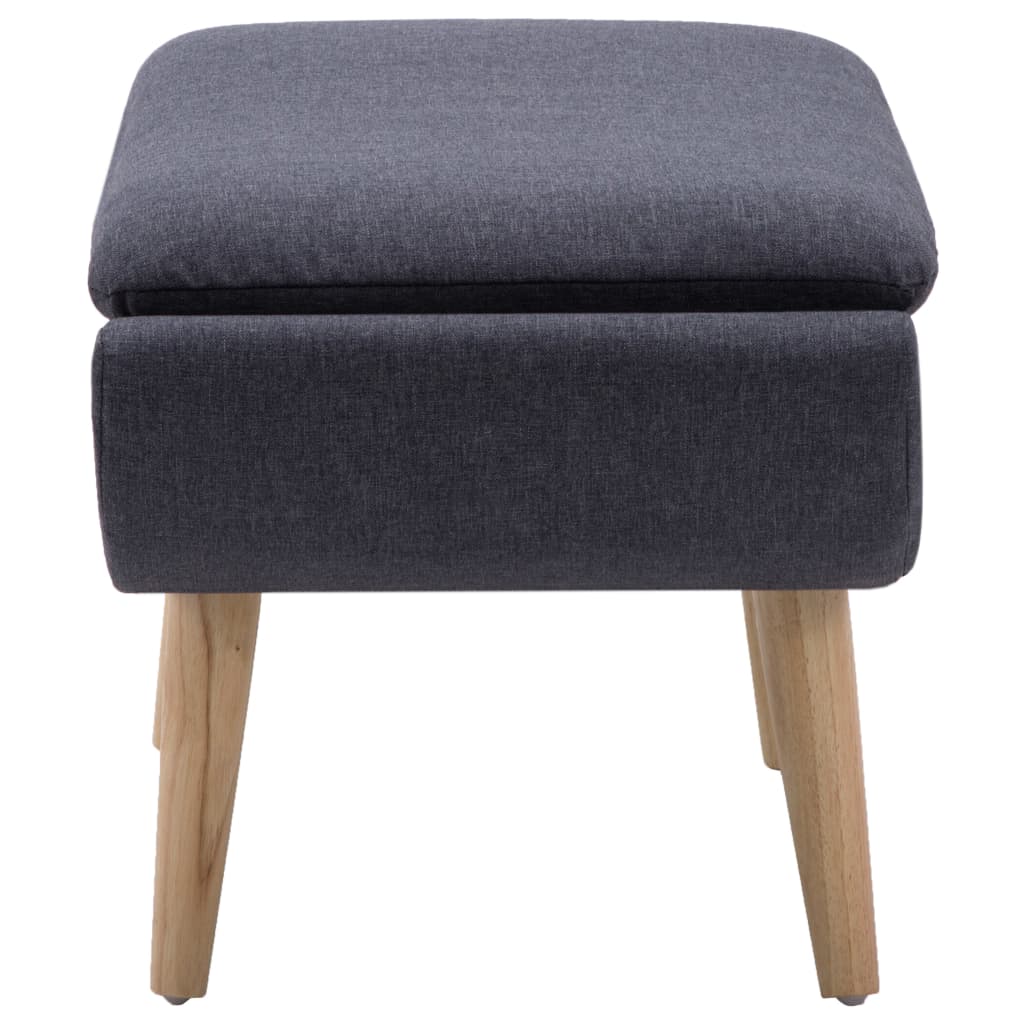 Thumbnail - vidaXL Hocker Stoffbezug 73 x 43 x 42 cm Dunkelgrau