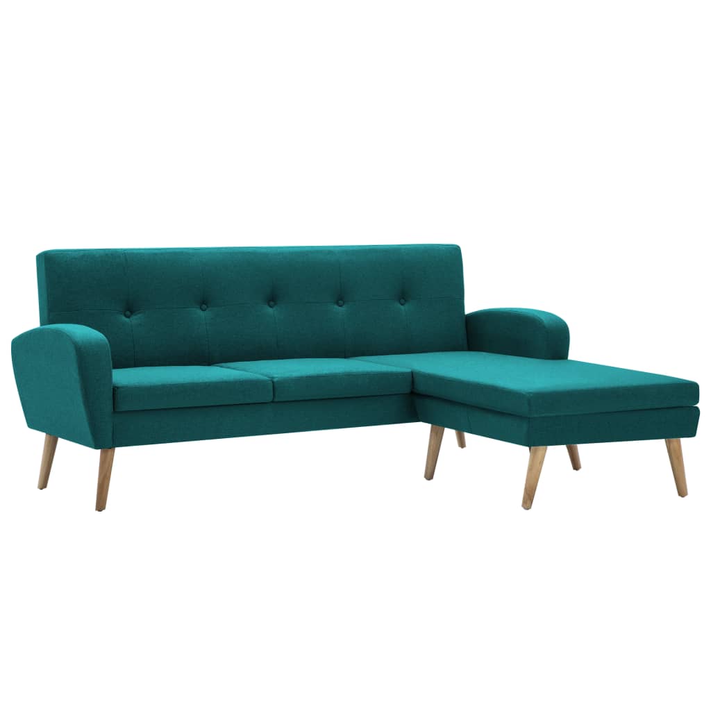 Thumbnail - vidaXL Sofa in L-Form Stoffbezug 186x136x79 cm Grün