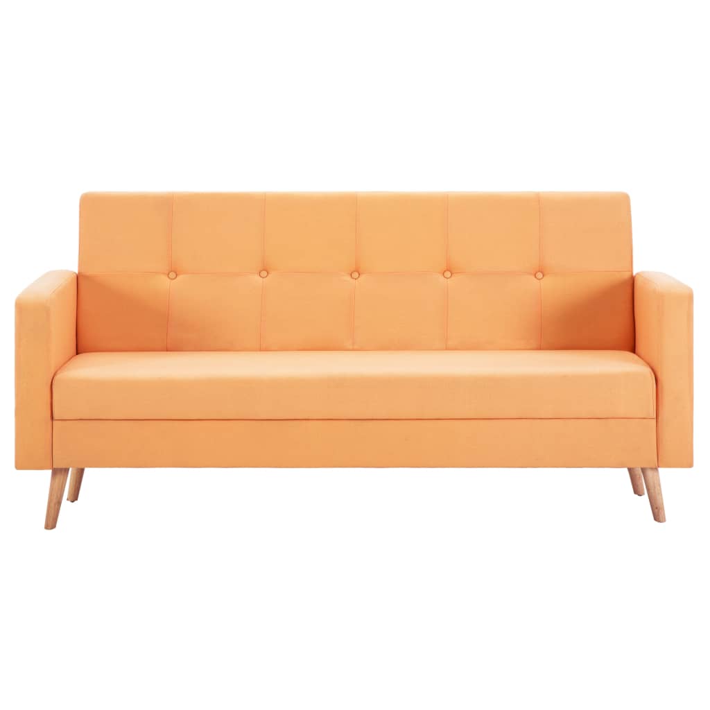 vidaXL Sofa, oranžinės spalvos, audinys