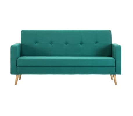 vidaXL Sofa, audinys, žalia
