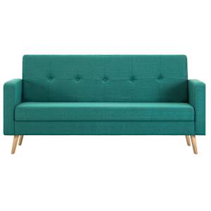 vidaXL Sofa, audinys, žalia