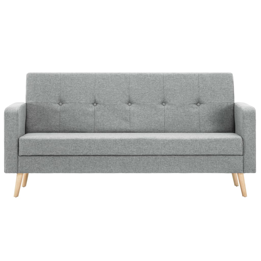 vidaXL sofa stof lysegrå