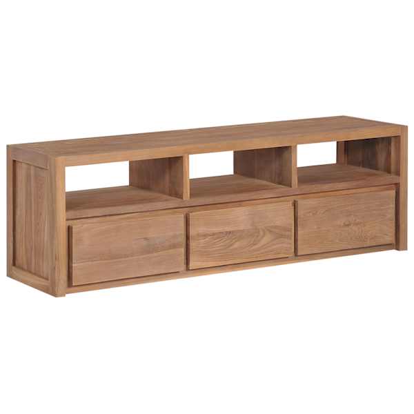 vidaXL telerikapp tiikpuu naturaalse viimistlusega 120 x 30 x 40 cm