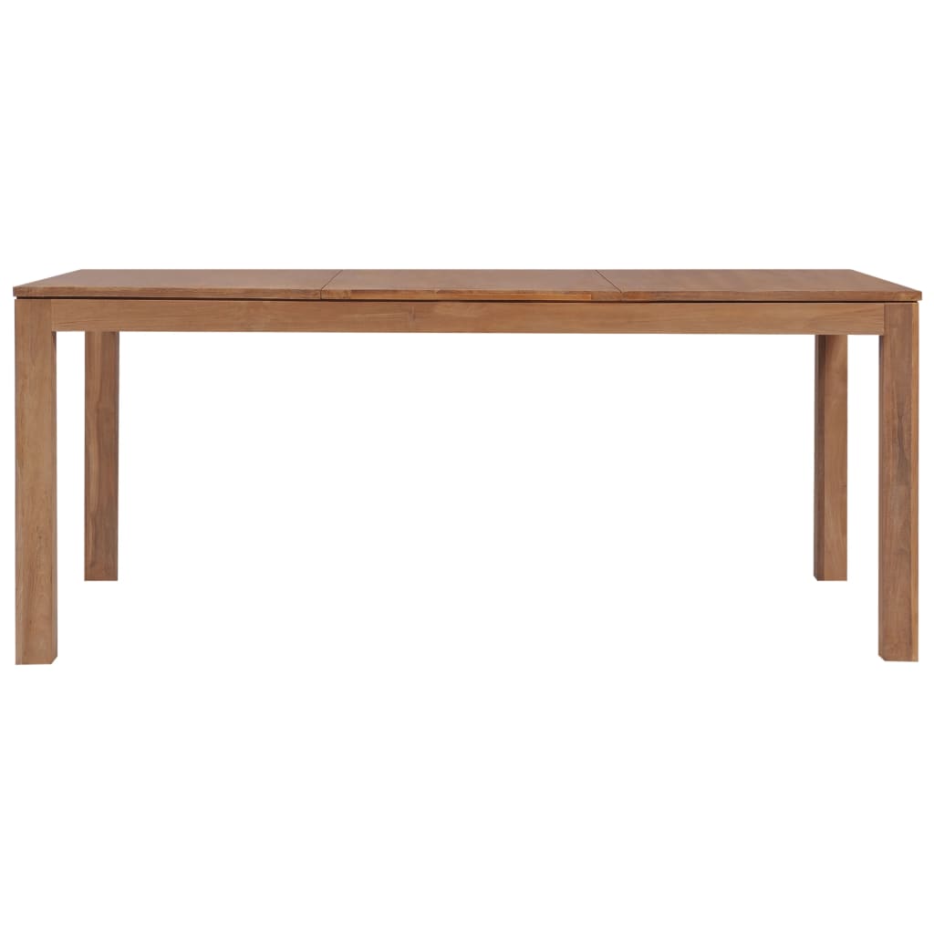 vidaXL Spisebord heltre teak med naturlig etterbehandling 180x90x76 cm