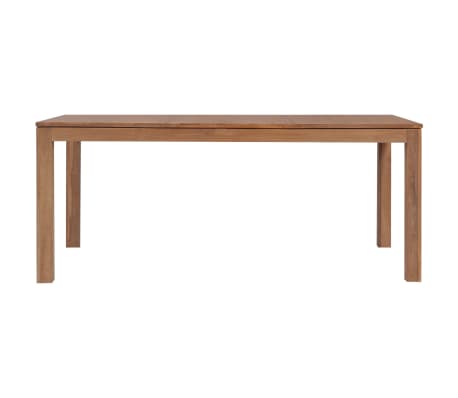 vidaXL Spisebord heltre teak med naturlig etterbehandling 180x90x76 cm