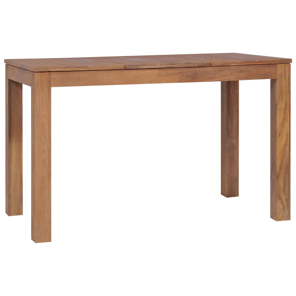 vidaXL Dining Table Solid Teak Wood with Natural Finish 120x60x76 cm