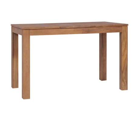 vidaXL Esstisch Massivholz Teak mit Natürlichem Finish 120x60x76 cm