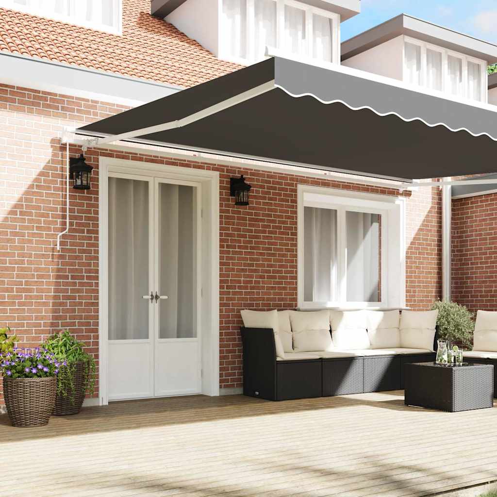 vidaXL Markies Handmatig Wit 4,5 × 3 m Metaal