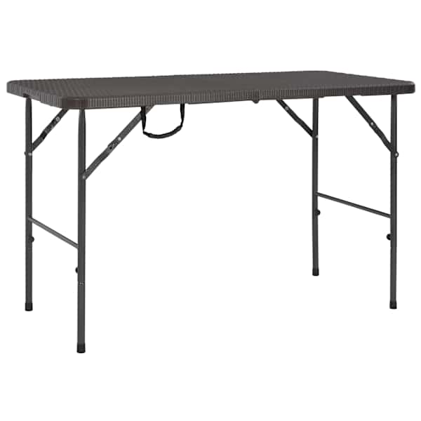 vidaXL aialaud, pruun, 120 x 60 x 74 cm, HDPE rotangiimitatsioon