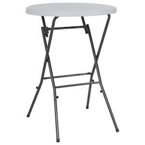 Skládací barový stůl bílý 80 x 110 cm HDPE
