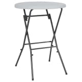 vidaXL Folding Bar Table HDPE 80x110 cm White