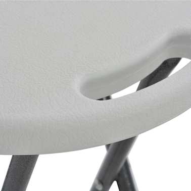 vidaXL Bancos de bar dobráveis 2 pcs PEAD e aço branco[7/8]