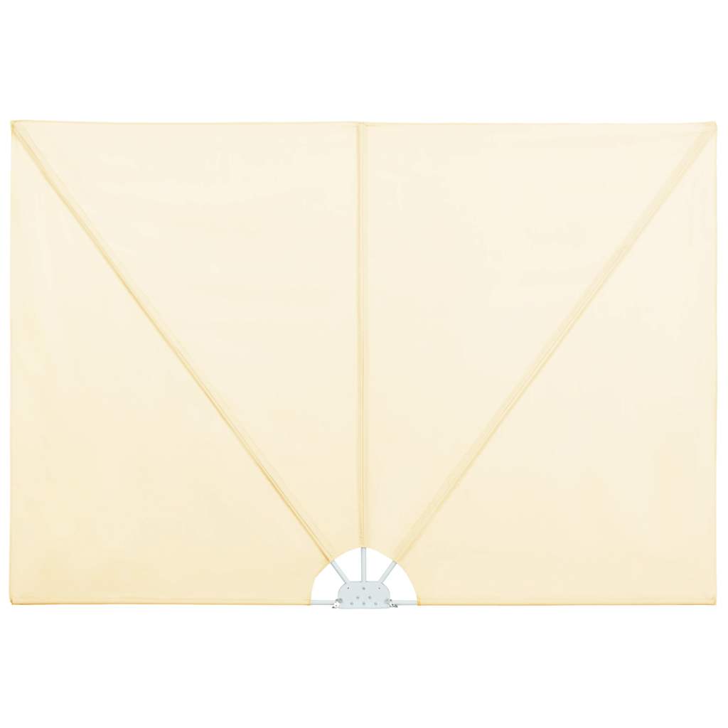vidaXL Skládací zástěna na terasu krémová 300 x 150 cm