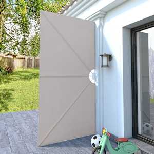 vidaXL Faltbarer Terrassen-Seitenf&auml;cher Creme 300&times;150 cm