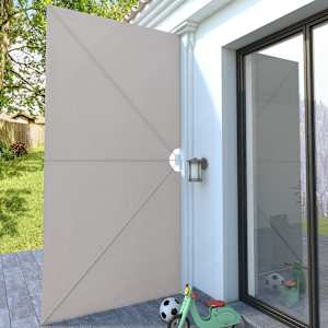vidaXL Auvent latéral pliable de terrasse Crème 400 x 200 cm