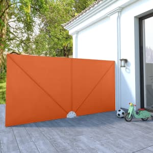 Skládací zástěna na terasu terracotta 400 x 200 cm - obrázek 1