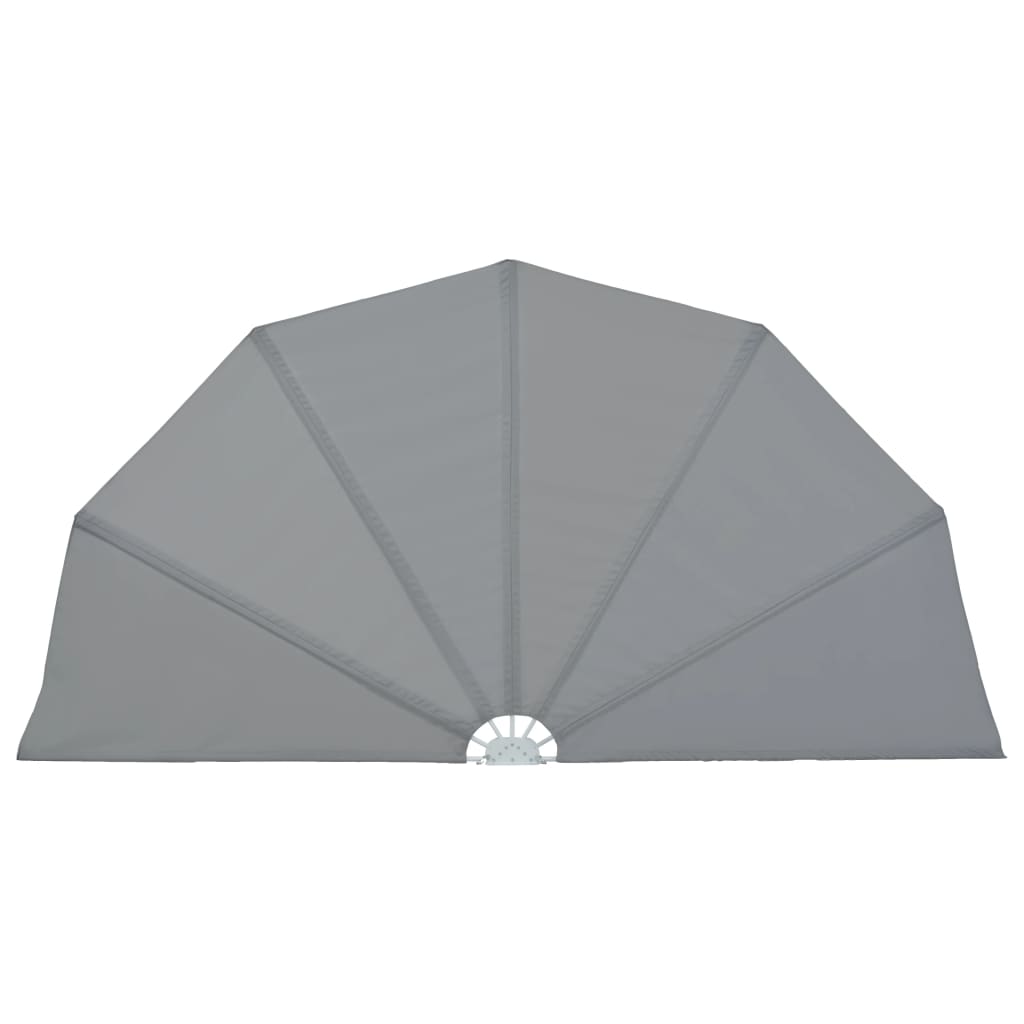 vidaXL Terrasscherm inklapbaar 200 cm grijs