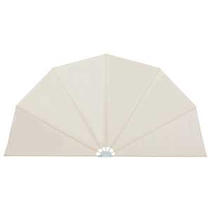 vidaXL kokkupandav terrassi k&uuml;lgmarkiis kreemjasvalge 160 cm