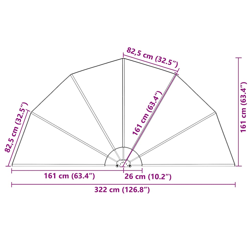 folding terases side awning, cream color, 160 cm