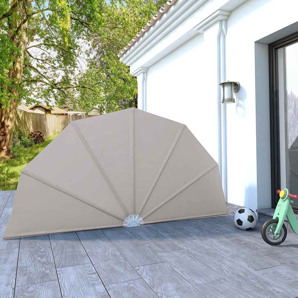 vidaXL Kokoontaittuva terassin sivumarkiisi kerma 160 cm