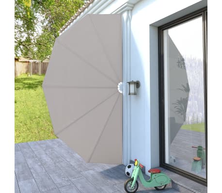 vidaXL Auvent latéral pliable de terrasse Crème 200 cm