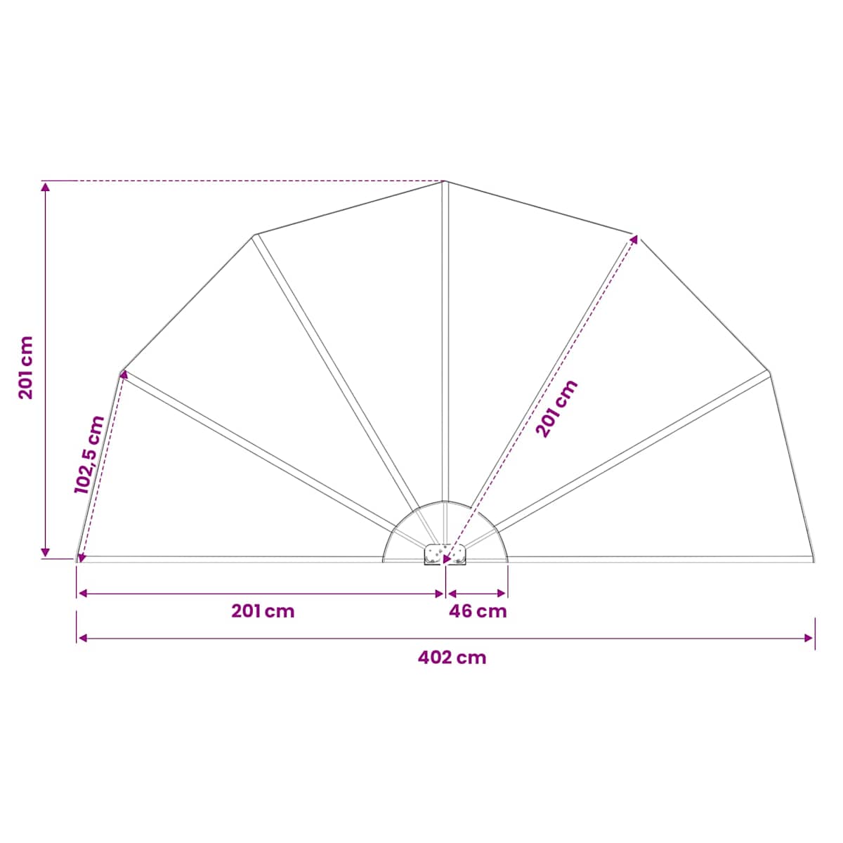 Sammenklappelig sidemarkise til terrasse - Billede 7