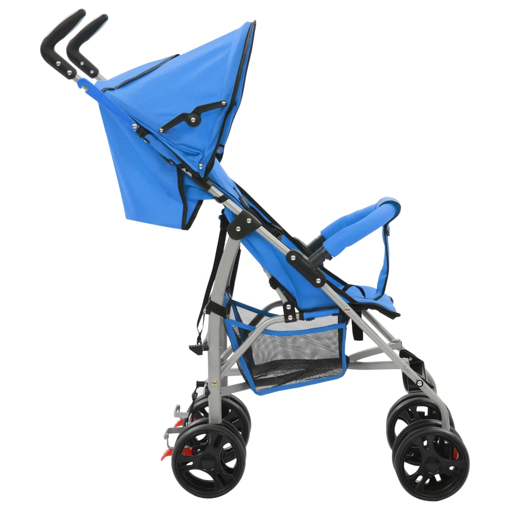 2-in-1 Kinderwagen Buggy Klappbar Blau Stahl - XtrAlgo Services GmbH