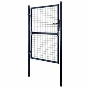 vidaXL Tinkliniai sodo vartai, cinkuotas plienas, 85,5x200cm, pilki