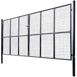 vidaXL havel&aring;ge i net galvaniseret st&aring;l 400x175 cm gr&aring;