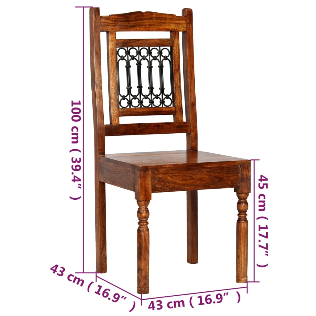 5-delige Eethoekset massief acaciahout image 14