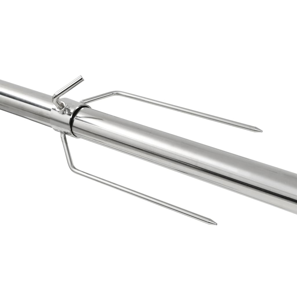 Griglia Barbecue Automatica Con Motore In Acciaio 207x45x81cm VidaXL 14 width=274