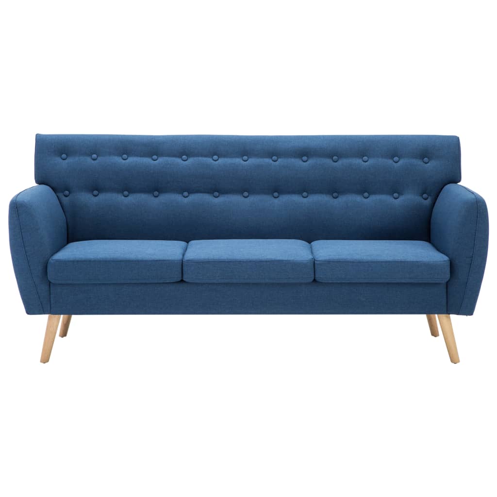 vidaXL 3-personers sofa 172x70x82 cm stofbetræk blå