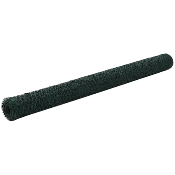 vidaXL kanade traataed, teras PVC kattega, 25 x 1,5 m, roheline