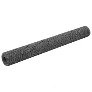 Pletivo ke kurníku ocel s PVC povlakem 25 x 1,2 m šedé - obrázek 1