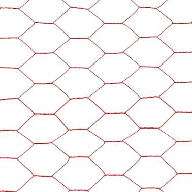 vidaXL Cerca arame galinheiro 25x1,2m aço c/ revestimento PVC vermelho[4/4]