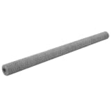 vidaXL Rete Metallica Acciaio Zincato 25x1,97m Trama Esagonale Argento