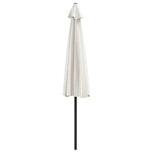 Slunečník na balkon hliníková tyč pískový 300 x 155 cm půlkruh - obrázek 5