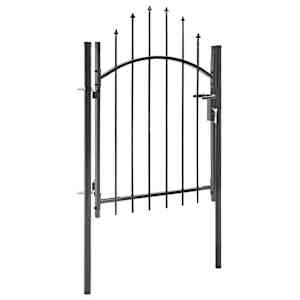 Vrtna vrata Woerden jeklo 1x1 m črna