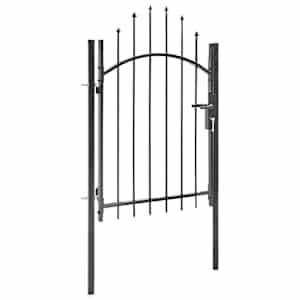 Vrtna vrata Woerden jeklo 1x1,25 m črna