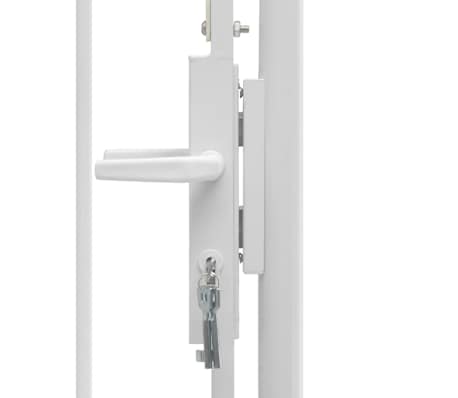 vidaXL Gartentor Gewölbte Spitze Stahl 1x1,75m Gartentür Zauntor Pforte