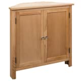 vidaXL Hjørneskap heltre eik 80x33,5x78 cm