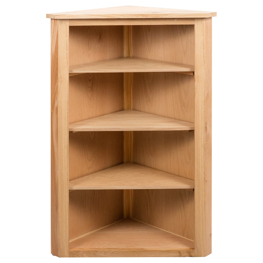 vidaXL Hoekkast 59x36x100 cm massief eikenhout afbeelding