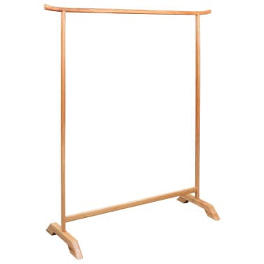 Vidaxl Porte Manteau 125 X 150 Cm Bois De Chêne Massif