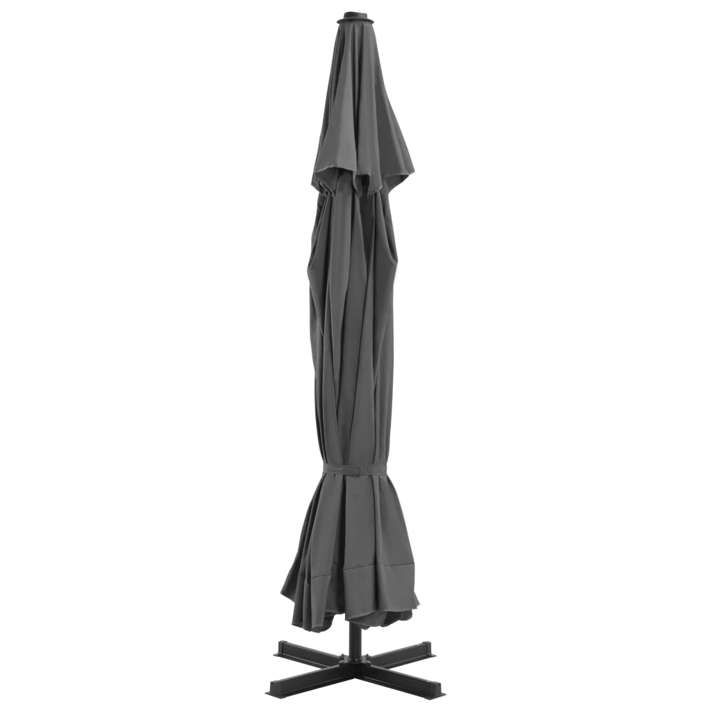 Thumbnail - vidaXL Sonnenschirm mit Aluminium-Mast 500 cm Anthrazit