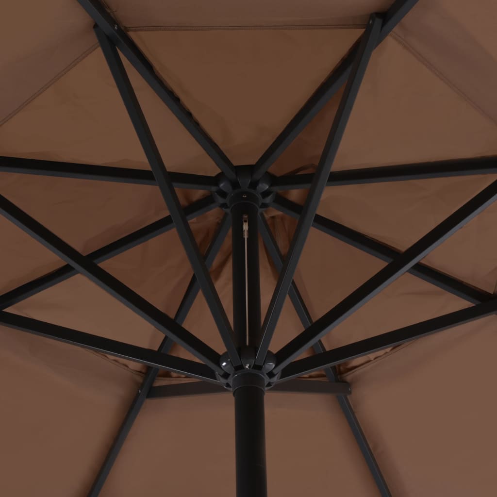 Thumbnail - vidaXL Sonnenschirm mit Aluminium-Mast 500 cm Taupe