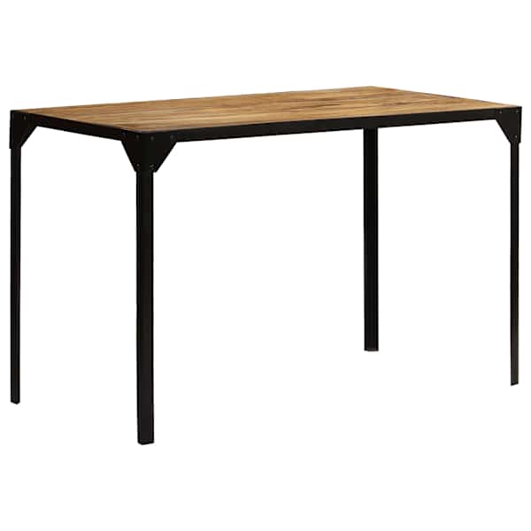 vidaXL s&ouml;&ouml;gilaud, t&ouml;&ouml;tlemata mangopuit ja teras, 120 cm