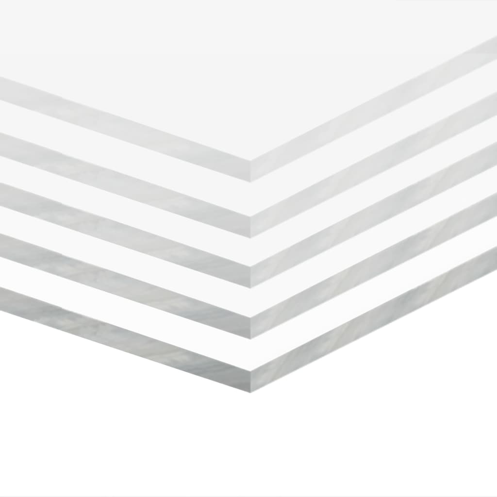 

vidaXL Acrylplaten 600x1200x3 mm transparant 5 st