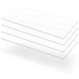 vidaXL Průsvitné desky z akrylátového skla 4 ks 60 x 120 cm 4 mm