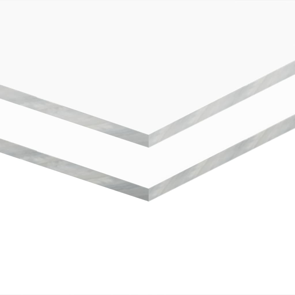 

vidaXL Acrylplaten 600x1200x6 mm transparant 2 st