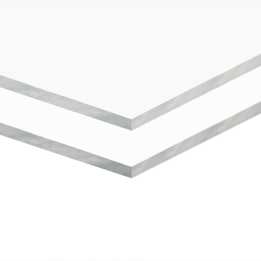

vidaXL Acrylplaten 600x1200x10 mm transparant 2 st